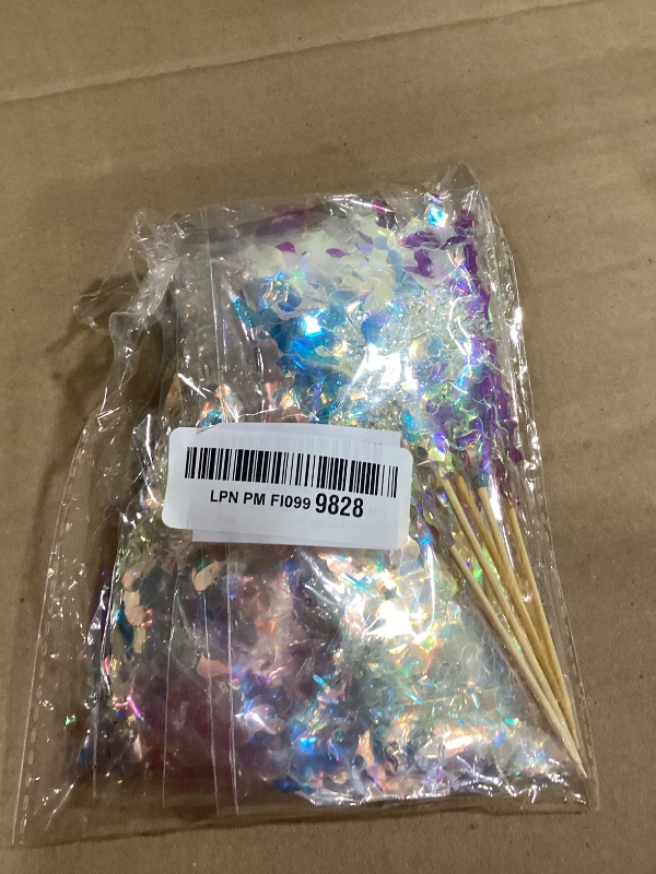 Photo 1 of 30 PCS Happy Birthday Cake Toppers Foil Firework Cupcake Toppers Fireworks Decor Sparkle Tinsel Drink Stirrers Flowers Cake Decoration Cocktail Food Fruit Toothpick for Cake Decoration Supplies White