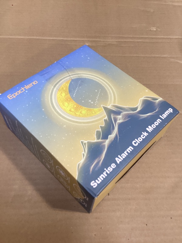 Photo 1 of Epochleno Sunrise Alarm Clock, White Noise Machine & Meteor Moonlight - 10 Soothing Sounds, Dual Alarms, 30/60/90min Timer, Easy Snooze - Bedroom Gift for Insomnia Adults/Women - Wood Grain