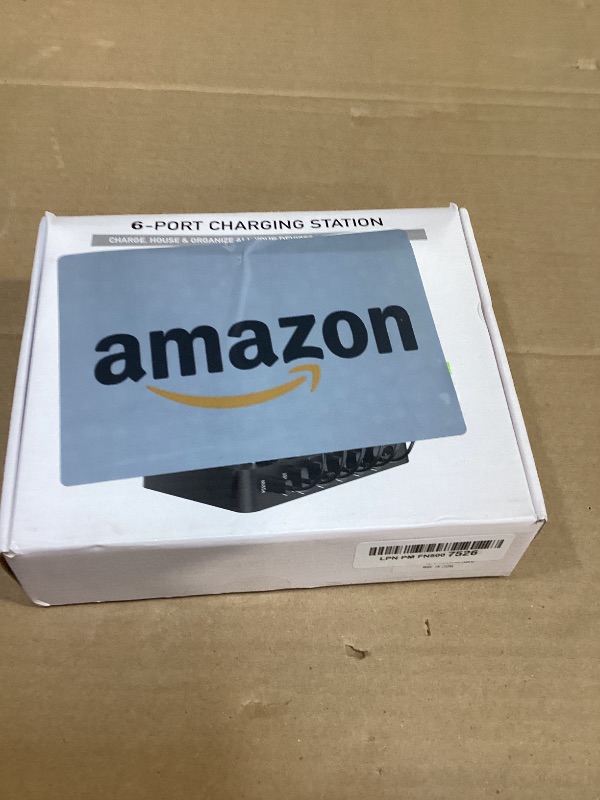 Photo 1 of Charging Station for Multiple Devices 68W 6 Port Phone Charger Dock with 6 Cables, 20W Black Fast Charging Station Compatible with Apple Cellphone iPad iPhone Tablet(Black)