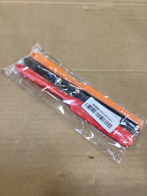 Photo 1 of ?3 Pack?Silicone Jar Spatula, Long Handle Jar Scraper Spurtle, Sourdough Spatula, Non-Stick Heat Resistant Cake Cream Spatulas Set, Small Spatulas for Kitchen Use