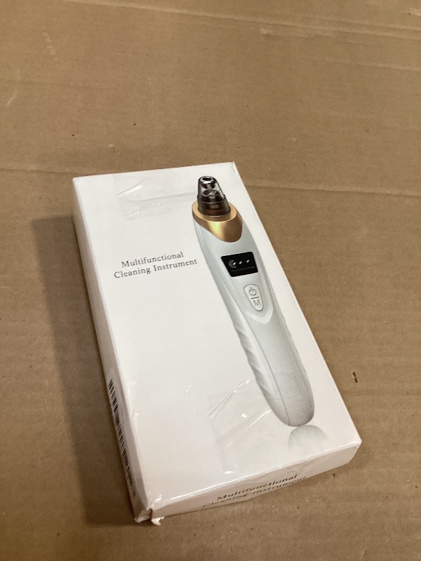 Photo 1 of 2025 Pore Vacuum, USB Rechargeable Blackhead Remover Vacuum,3 Levels Adjustable Pore Vacuum Blackhead Remover, with 5 Suction Power,6 Probes,Face Vacuum Pore Cleanser for Women & Men-Gold