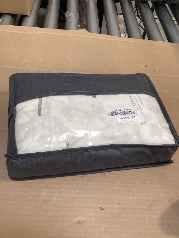 Photo 1 of SLEEPBELLA Duvet Cover King, 600 Thread Count Cotton Botanical Flowers Pattern Printed Reversible Comforter Cover