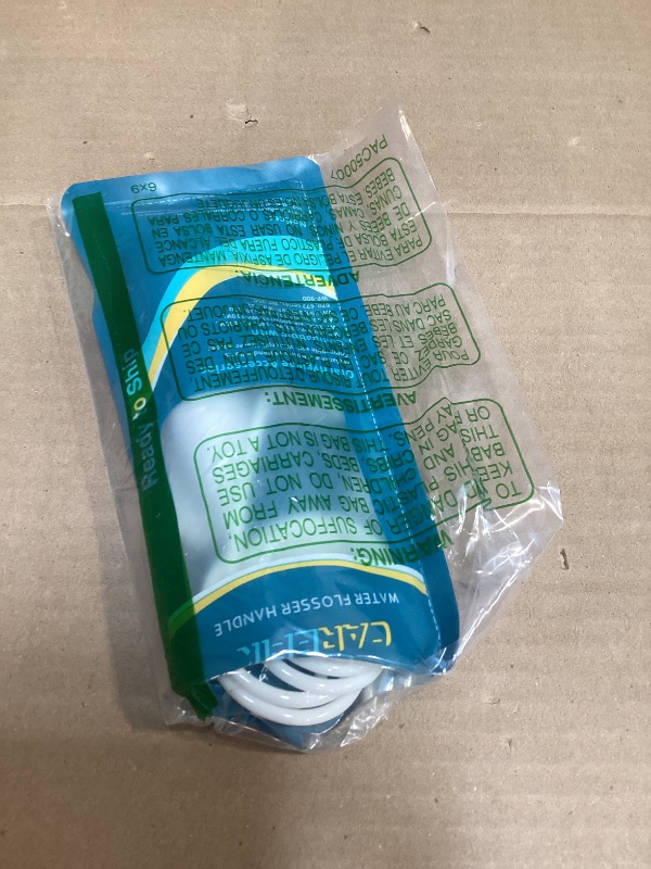 Photo 1 of Flosser Replacement Handle Standard Water Hose Plastic Handle with Water Flosser Replacement Jet Tip Compatible with WP-100 WP-300 WP-660 WP-900, Pack of 1 Handle Hose (Grey)