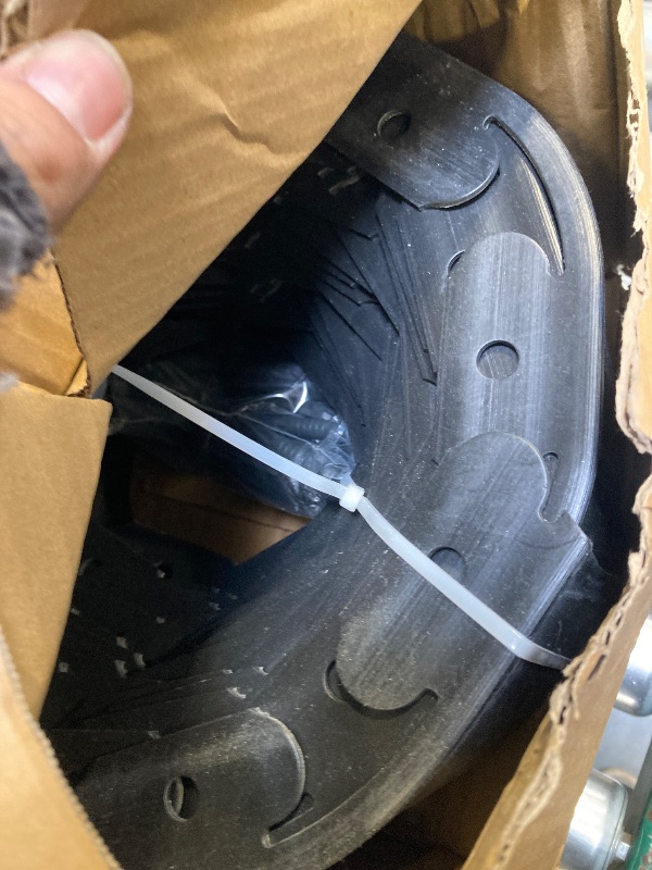 Photo 1 of 40 FT Landscape Edging No Dig [Extra Tall 4 Inch High] with 36 Spikes, Heavy-Duty Plastic Garden Edging Border (Black, 40FT)