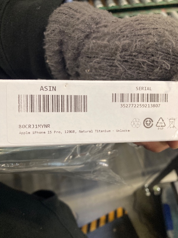 Photo 1 of Apple iPhone (Renewed Premium) 15 Pro, 128GB, Natural Titanium - Unlocked