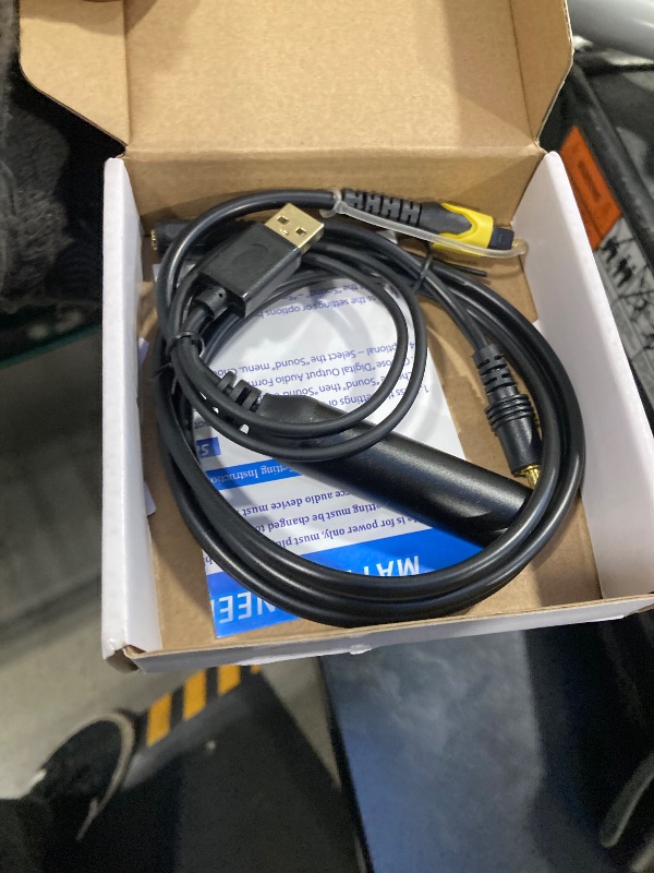 Photo 1 of 192KHz DAC Optical to 3.5mm Converter, Optical Audio Cable to AUX Adapter, Unidirectional SPDIF to Female Aux Cable for TV Audio Out to Headphone Old Sound Bar Speaker with 3.5mm Port, 4Ft
