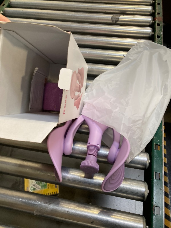 Photo 1 of Pelvic Floor Exercise Device Kegel Exerciser Muscle Trainer 15-70lbs Adjustable for Women/Men, Inner Thigh Exerciser Hip Abductor Machine with Resistance Band, Leg Workout (Purple)