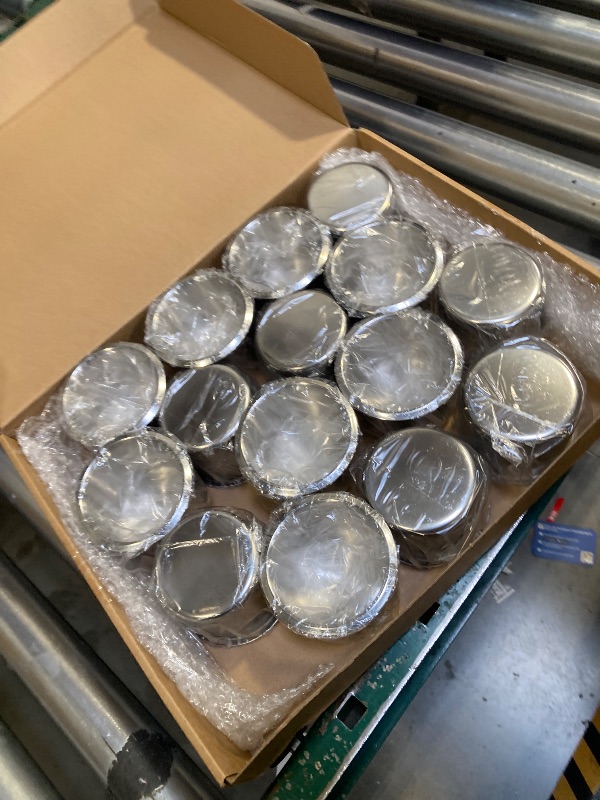 Photo 1 of 15 Pcs Tessco Table Cup Holder Inserts Stainless Steel Drop in Drink Cup Holder Insert Metal Poker Game Table Accessories for Casino Desk Car Trucks Boat Sofa Cupholder Storage