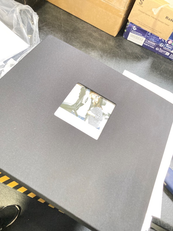 Photo 1 of  Photo Album 4x6 200 Photos with Writing Space, Leather Cover Album with Display Picture Window, Photo Book for Wedding Family Baby Gift