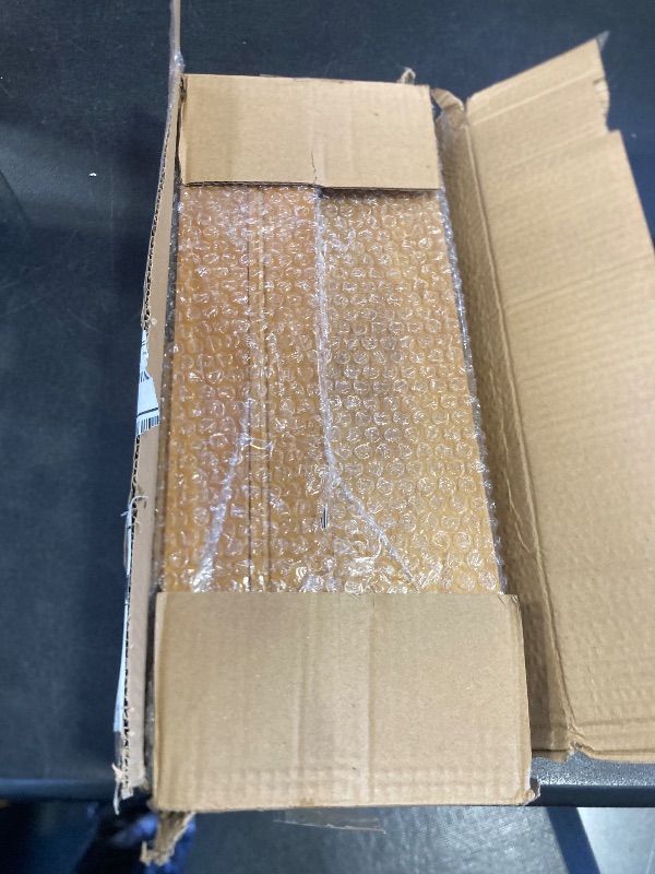 Photo 1 of FRIADE Wall Magazine Rack with PE Rattan Grid,Size 17.3" x 4" x 9.4",File Holder For Entryway,Living Room,Waiting Room,Kids’ room,Office(Retro Brown)