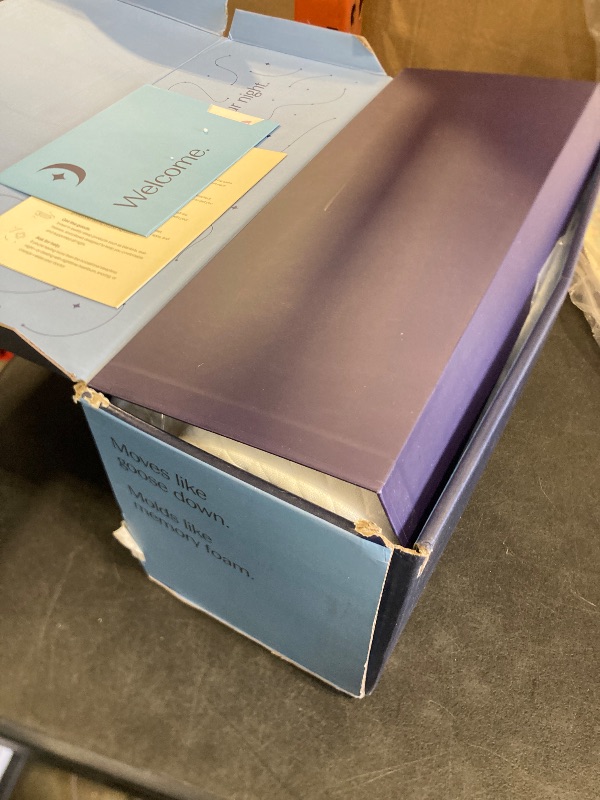 Photo 1 of DreamyBlue Signature Pillow w/Adjustable Loft • Shredded Memory Foam Fill • Neutral Alignment for Side, Back, and Stomach Sleepers • Washable Bamboo Rayon Cover • CertiPUR-US Certified Foam (King)