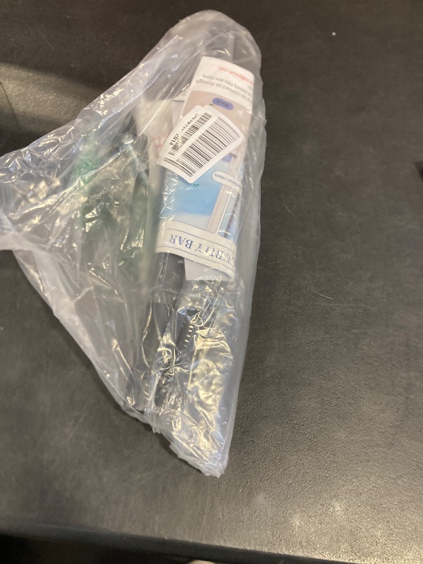 Photo 1 of BeBecome Sliding Door Security Bar?17-50 inch Adjustable Patio Door Security bar with Rubber Tips Apartment Bedroom Bottom of Door Heavy Duty Interior Black