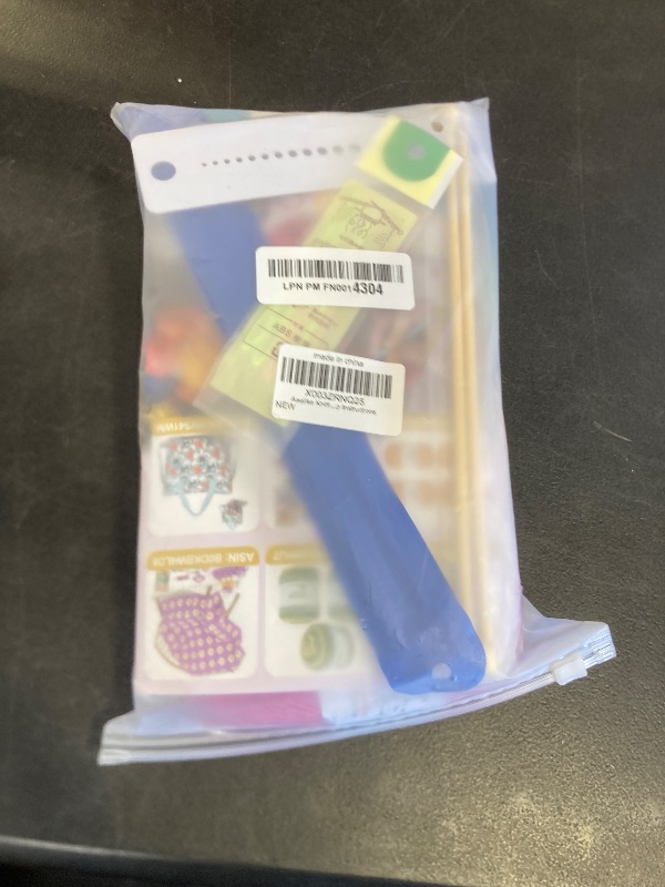 Photo 1 of Aeelike Knitting Kit for Beginners, Complete Beginner Knitting Kit Easy Knitting Set Including Knitting Needles Set Cotton Yarn, Learn to Knit Dishcloth with Step-by-Step Instructions, Colorful