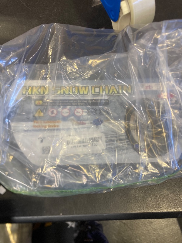 Photo 1 of Auto Tightening Snow Chains Tire Chains For Cars Suv Pickup Trucks - Auto Tightening 1 Min Quick Fit AND Easy Installation, Reusable Universal Emergency Traction Snow Chains - Set of 2?HKN170?