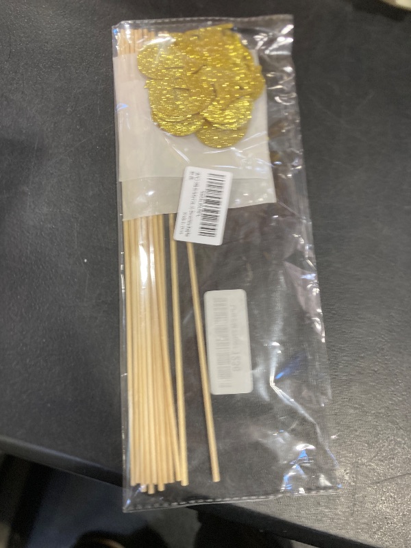 Photo 1 of 16 PCS 18th Birthday Centerpiece Sticks Double Sided Gold Glitter 18th Anniversary Centerpieces for Tables Number 18 Table Flower Toppers Party Decorations Supplies
