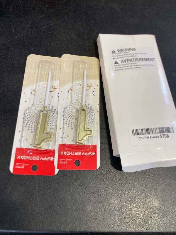 Photo 1 of 11th Birthday Candles Cake Number Candles Happy Birthday Cake Candles Topper Decoration for Birthday Wedding Anniversary Celebration Favor, 3.54 Inches Total Length(Gold)