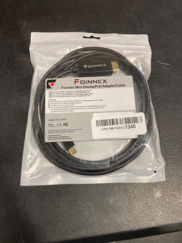 Photo 1 of 4K Mini DisplayPort to HDMI Cable, 6.6FT Mini DP to HDMI Cable, 4K@60Hz Thunderbolt 2 Compatible for Old MacBook Air/Pro, Microsoft Surface Pro/Dock, Monitor, Projector