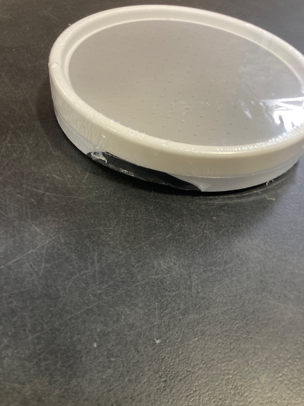 Photo 1 of 2 Tier Non Skid Spice Rack Turntable, 10 Inch Spinning Organizer, Non Skid Lazy Susan Turntable, 360° Rotating Seasoning Organizer for Kitchen, Pantry Cabinet, Refrigerator, Bathroom, Gray & White