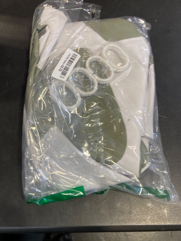 Photo 1 of Tititex Retro Checkerboard Grid Pattern 140gsm Faux Linen Fabric Shower Curtain, Beige Sage Green Classical Groovy Wavy Checkered Shower Curtain Sets Decoration 72x78 Inch with Hooks