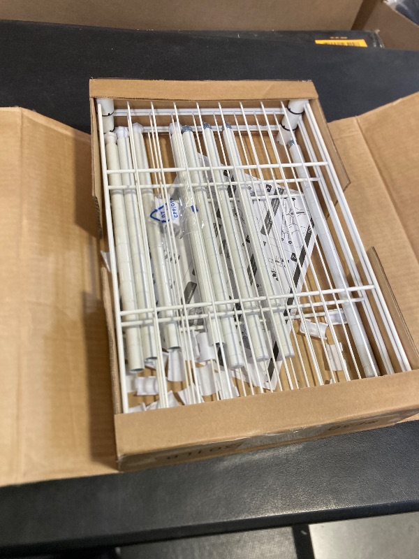 Photo 1 of IZEUK 3 Tier Shelf, Heavy Duty Steel Wire Shelving Unit for Home, Kitchen, Laundry Room Organization, Office Storage Rack (17.7" W x 11.8" D x 26.3" H, 450LBS, White)