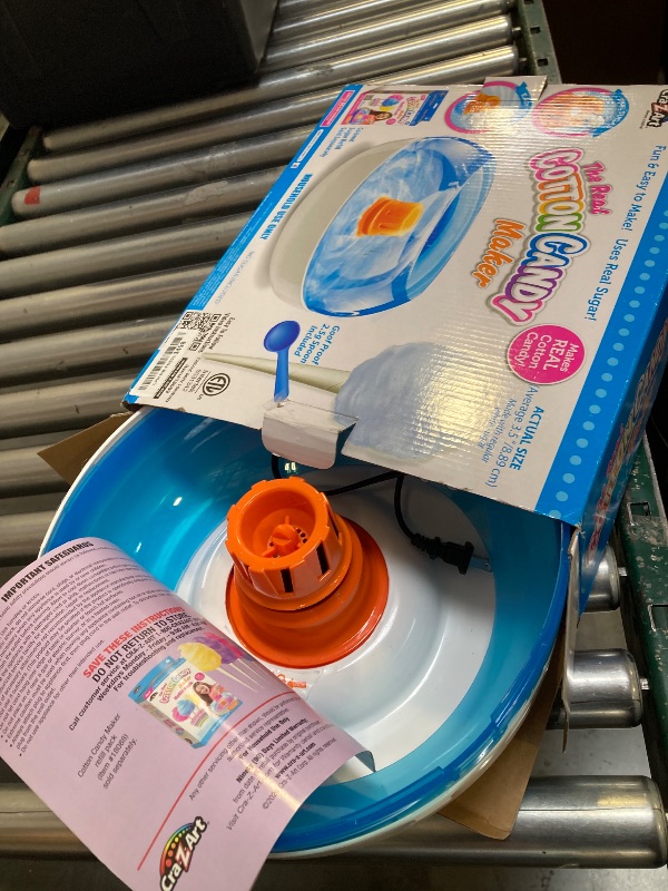 Photo 1 of Cra-Z-Art Cotton Candy Maker, DIY Homemade Real Cotton Candy Machine for Kids, Comes with Paper Cones, and Measuring Spoons