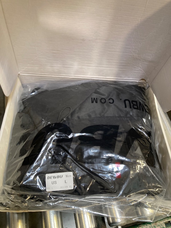 Photo 1 of DEWBU Heated Jacket for Men with 12V Battery Pack Winter Outdoor Soft Shell Electric Heating Coat, Men's Black, L