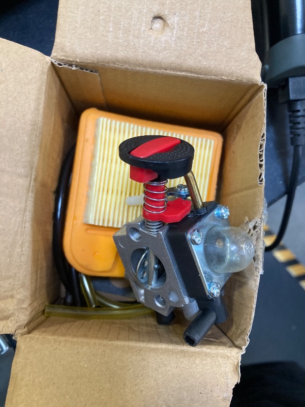 View 2 of 4237 120 0621 Carburetor for STIHL 4237/21 HS82 HS82T HS82R HS87T HS87R Hedge Trimmers Parts with Air Filter Fuel Filter Kit