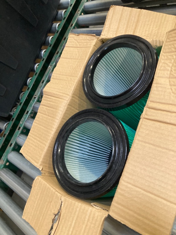 Photo 1 of 2 Pack VF6000 5-Layer Replacement Filter for Ridgid Shop Vac 5-20 Gallon Wet Dry Vacuums WD5500 WD0671 WD6425 WD7000 WD1280 WD1851 WD1680 WD1956 RV2400A 1400RV RV2600B, fit for Husky 6-9 Gallon Vacs