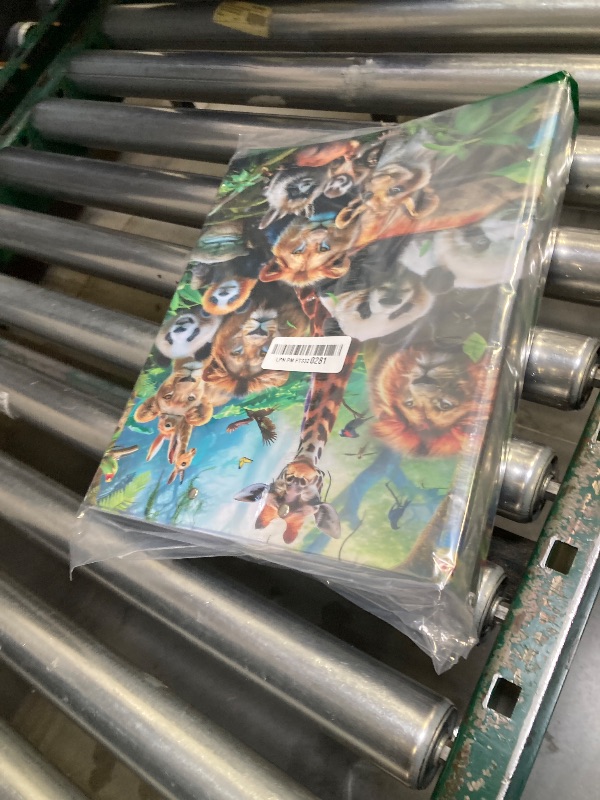 Photo 1 of 3 Ring Binder Animals 1.5" Round Ring Binders View Binder with 200 Sheet for Women Men Office Kids School Supplies, 1 Pack