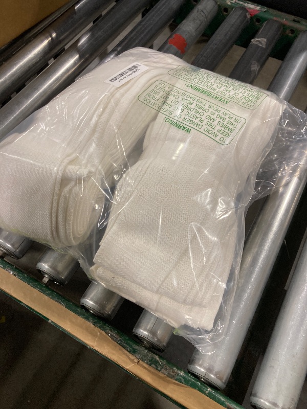 Photo 1 of 90 Inch Pinch Pleated Linen Curtains 2 Panel Set for Living Room Cream Natural Thick Linen Textured Drapes 90 Inches Long Pinch Pleat Drapes Birch Ivory Semi Sheer Curtain for Dining Bedroom Office