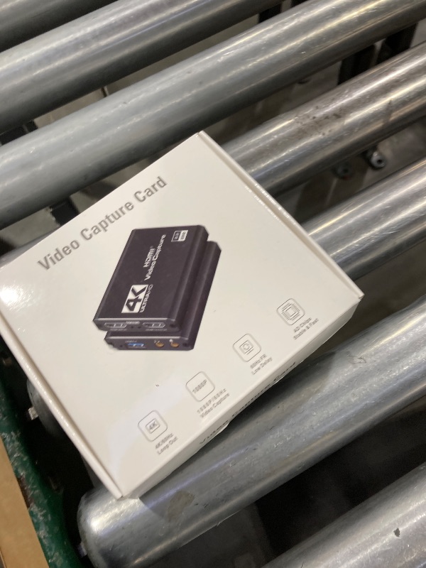 Photo 1 of 4K HDMI Capture Card USB 3.0 – 1080P 60FPS Gaming & Streaming Video Capture Card with HDMI Loop-Out, Plug & Play, Low-Latency Recording for PS5/PS4/Xbox/Switch/OBS/PC/Mac