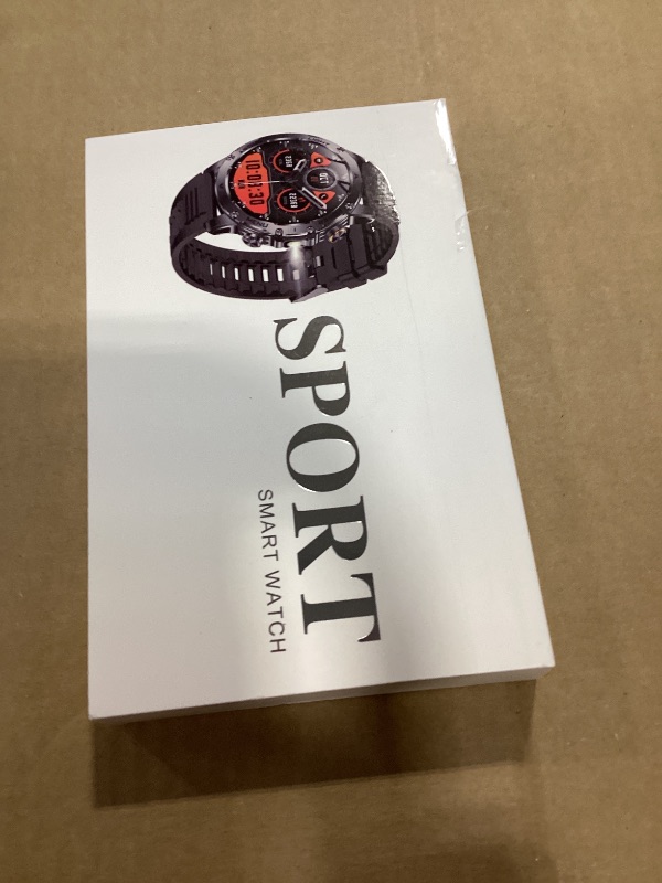 Photo 1 of KPEP Military Smart Watches for Men with 2 Straps, 1000mAh Battery/LED Flashlight/IP67 Waterproof Smartwatch, Stress/Blood Oxygen/Heart Rate/Sleep Monitoring, Reminder, Fitness Tracker for iOS Android