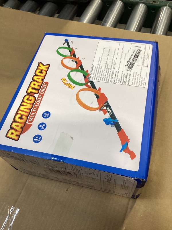 Photo 1 of 360-degree Thrilling Loop Track Includes Four Loops and three1:64 Scale Toy Cars for Easy Storage. It's Perfect for Boys Aged 3-7 and Makes a Great Gift for Birthdays, Halloween, and Christmas