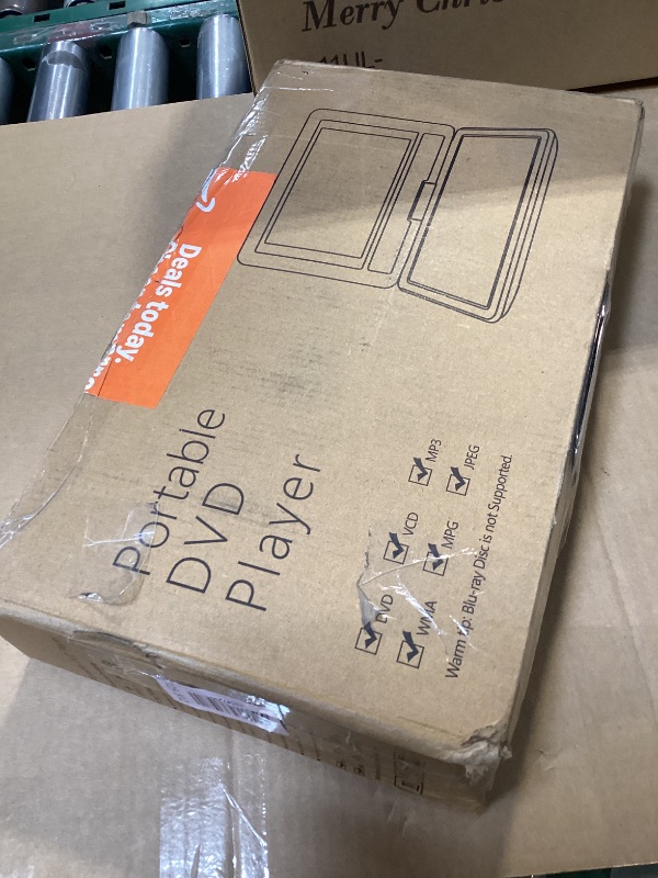 Photo 1 of 11.5" Portable DVD Player for Kids and Car, 9.5" Swivel HD Screen with 4-6 Hours Built-in Battery, Support Sync Screen to TV, Support SD Card/USB/Multiple Disc Formats (Black)