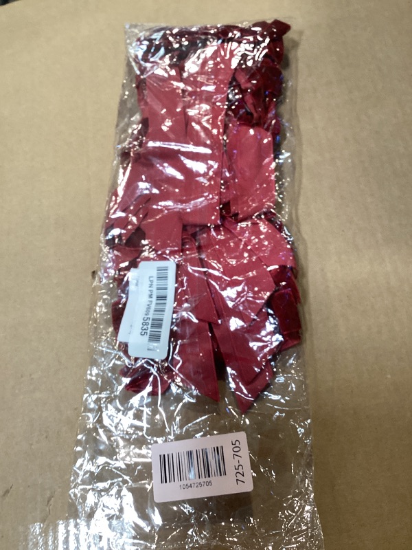 Photo 1 of 12Pcs Burgundy Velvet Ribbon Bows Christmas Tree Decorations,5in x 10in Xmas Ornaments for Tree Home Party Front Door Wreath Garland Holiday Decor