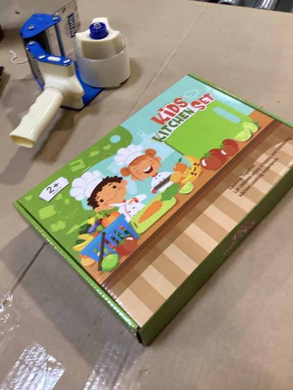 Photo 1 of 28PCS Toddler Knife Set - Kids Knifes for Real Cooking, Montessori Kids Kitchen Knife Set with Cutting Board Crinkle Cutters Kid Safe Knives, Toddlers Kitchen Tools for Age 2-10 Year Old Girl Boy