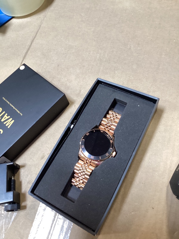 Photo 1 of 2025 DA GPT Smart Watch for Men,1.19-inch AMOLED Display, 24/7 Heart Rate, Blood Oxygen, Blood Pressure, Sleep Monitor, 107 Sports Fitness Tracker, Waterproof Smartwatch Compatible Android iOS Gold