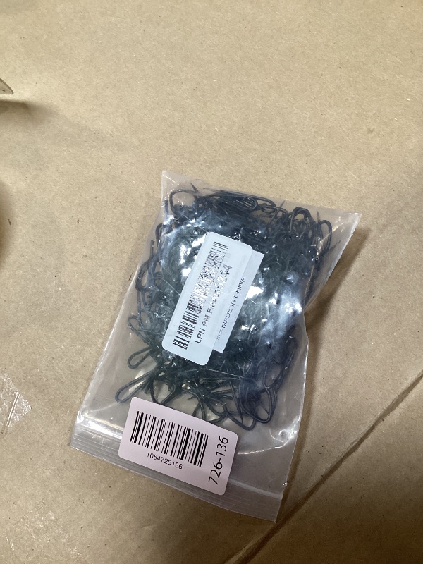 Photo 1 of Mikniri 120 Pack Curtain Hooks,1.2 Inch Metal Black Drapery Hooks for Door, Window and Shower Curtain