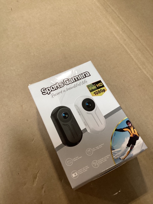 Photo 1 of 1080P Sports Action Camera with 64GB Card, Mini Body Camera Wearable Action Body Cam, Portable Recorder with Magnetic Back Clip