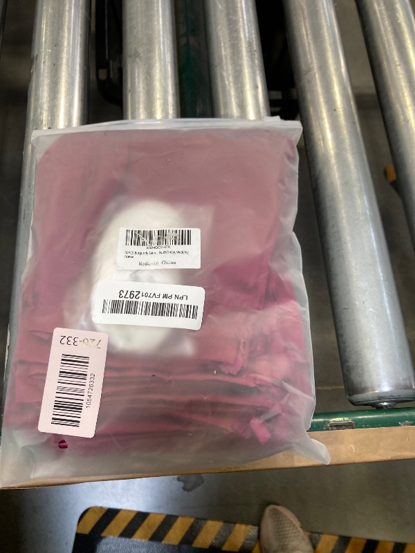 Photo 1 of 30PCS Burgundy Satin Gift Bags with Drawstring and Thank You Tags, 5x7 Inches Silk Jewelry Bag, Party Favor Bags, Cloth Candy Pouch for Baby Shower, Bridal Shower, Christmas, Birthday, Wedding