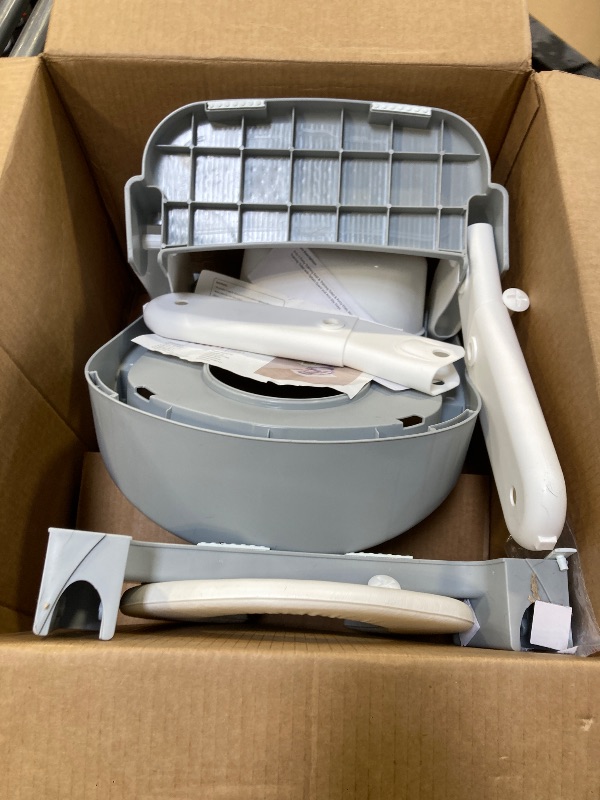 Photo 1 of 3-in-1 Potty Training Seat & Training Toilet & Potty Chair, Height Adjustable Toddler Toilet Seat for Kids Boys Girls, Foldable Potty Training Toilet with Splash Guard and Anti-Slip Steps