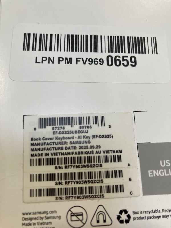 Photo 1 of SAMSUNG Galaxy Tab S10+ Book Cover Keyboard AI Key, Detachable Platform, PC-Like Experience, Adjustable Viewing Angles, Wireless Keyboard Sharing, US Version, Black