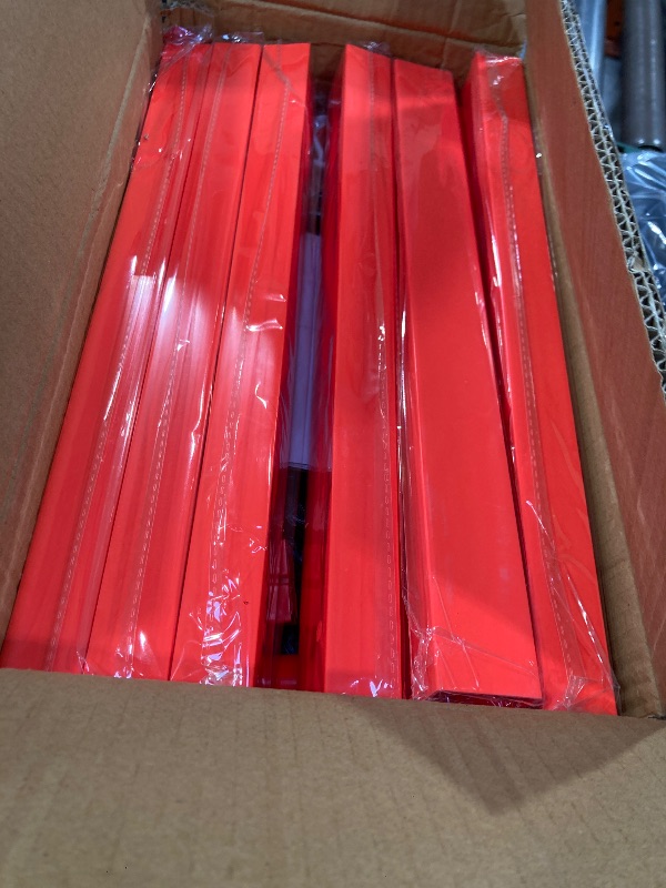 Photo 1 of 4 Pack Traffic Delineator Post Cones with Weighted Base & Reflective Collars, Adjustable Orange Traffic Safety Barrier with Plastic Chains for Parking Lot Driveway Road