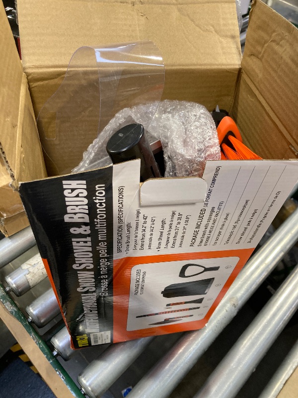 Photo 1 of 42'' Ice Scraper and Extendable Snow Brush Emergency Snow Shovel Snow Broom with Foam Grip 180° Pivoting Brush Head Snow Scraper for Cars, Trucks, SUVs, Vehicle