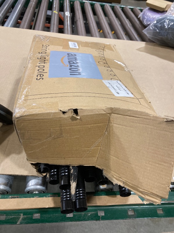 Photo 1 of 10Ft String Light Poles 4 Pack,Light Poles for Outside Lights,Outdoor with Fence Brackets Hanging Lights,Metal Stand Deck Patio Backyard