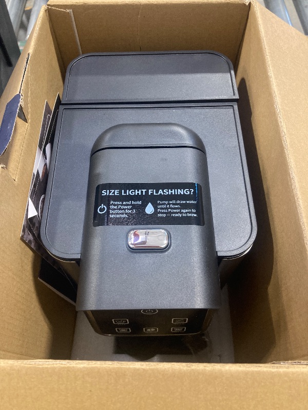 Photo 1 of KIDISLE Hot & Iced Coffee Maker with Bold Setting, Single Serve Coffee Maker for K Cup and Grounds, 6-14 Oz Brew Sizes, 50 Oz Removable Water Tank, One Cup Coffee Machine with Reusable Filter, Black