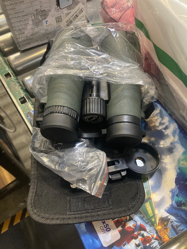 Photo 1 of 12x50 UHD Binoculars for Adults High Powered with Upgraded Phone Adapter - Large View, Lightweight, IPX7 Waterproof - Binoculars for Hunting Bird Watching Travel Cruise