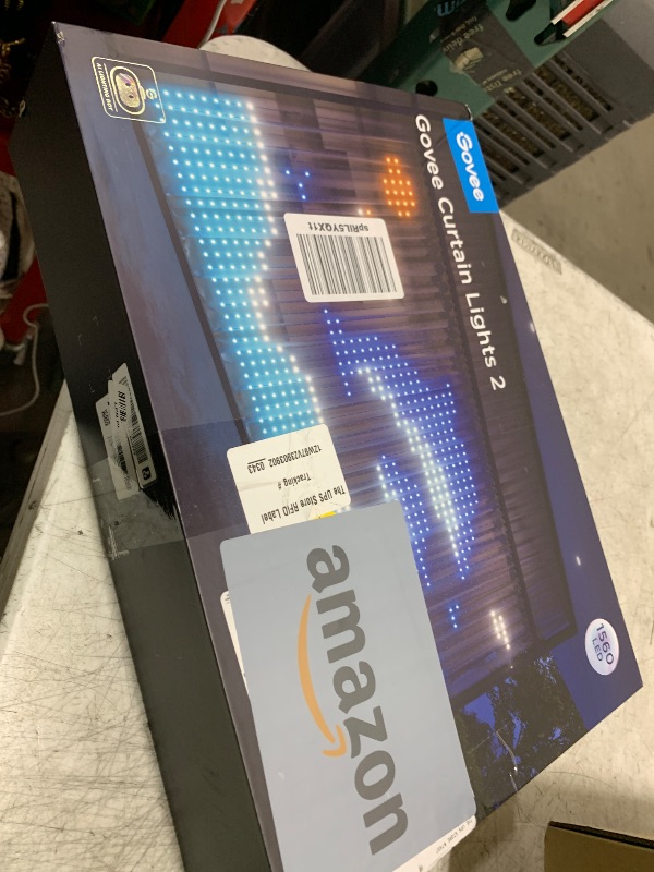 Photo 1 of Govee Curtain Lights 2, Smart LED Curtain Light with DIY GIF AIGC, 1560 LEDs, RGBIC Color Changing Holiday Lights for Bedroom Window New Year Dynamic Decor, Outdoor IP65 Waterproof, 14.8×6.6ft