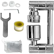 Photo 1 of  Swivel Faucet Extender, Brass Rotating Faucet Extender Aerator with Mounting Accessories 2 Sprayer Modes for Kitchen Bathroom Sinks