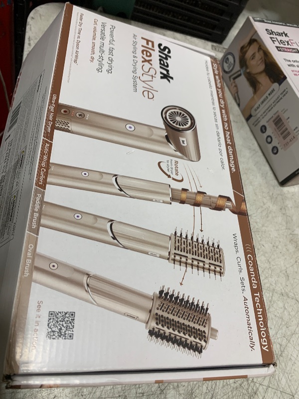 Photo 1 of Shark HD430 FlexStyle Air Styling & Drying System, Powerful Hair Dryer Brush & Multi-Styler with Auto-Wrap Curlers, Paddle Brush, Oval Brush, Concentrator Attachment, Stone